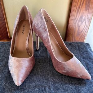 Call It Spring Pink Heels with Pointed Toe Design